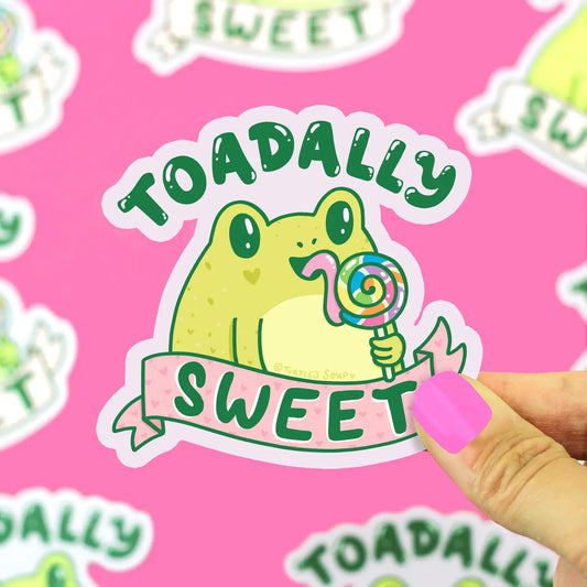 Tomfoolery Toys | Toadally Sweet Vinyl Sticker