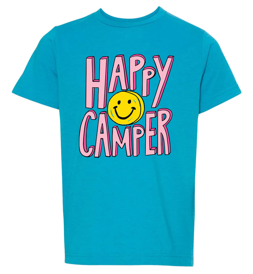 Vintage Happy Camper T-Shirt Cover