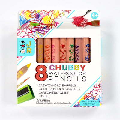 8 Chubby Watercolor Pencils Preview #1