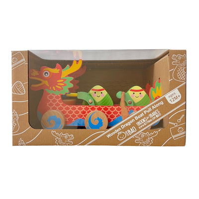 Wooden Dragon Boat Pull Along Toy Cover