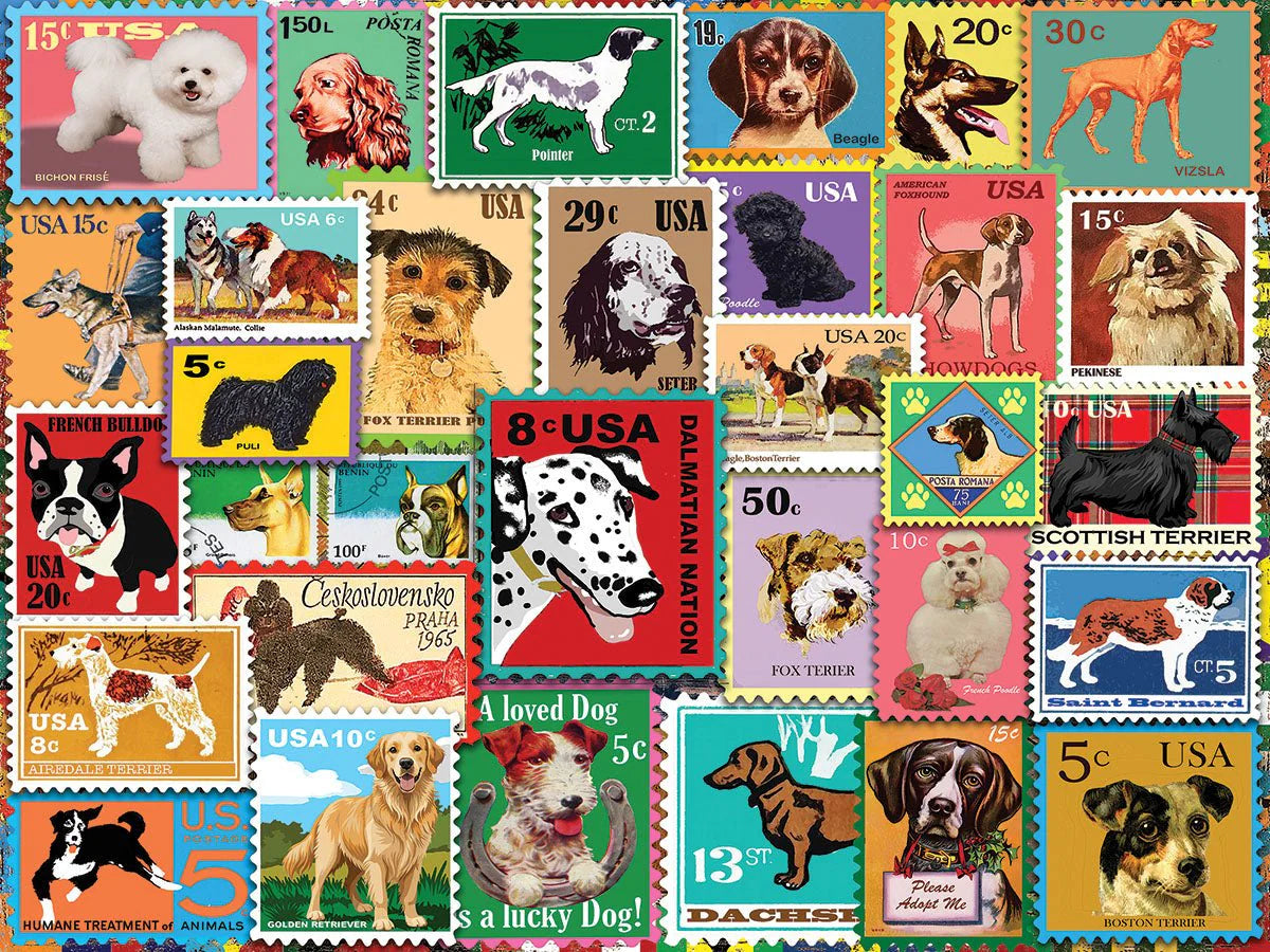 Dog Stamps Puzzle Cover