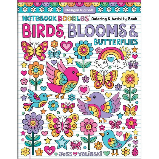 Tomfoolery Toys | Birds & Blooms Coloring Book