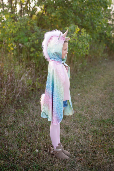 Reversible Rainbow Unicorn Dragon Cape, 3/4 Preview #2
