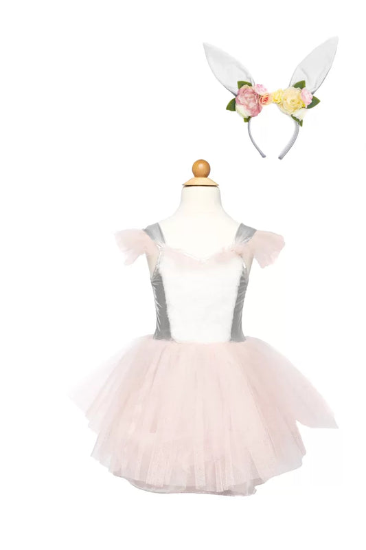 Tomfoolery Toys | Woodland Bunny Dress & Headpiece, Size 3-4