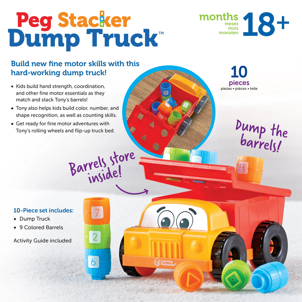 Tony the Peg Stacker Dump Truck Cover