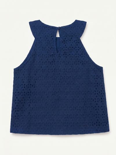 Navy Halter Top & Tiered Skirt Set Preview #5