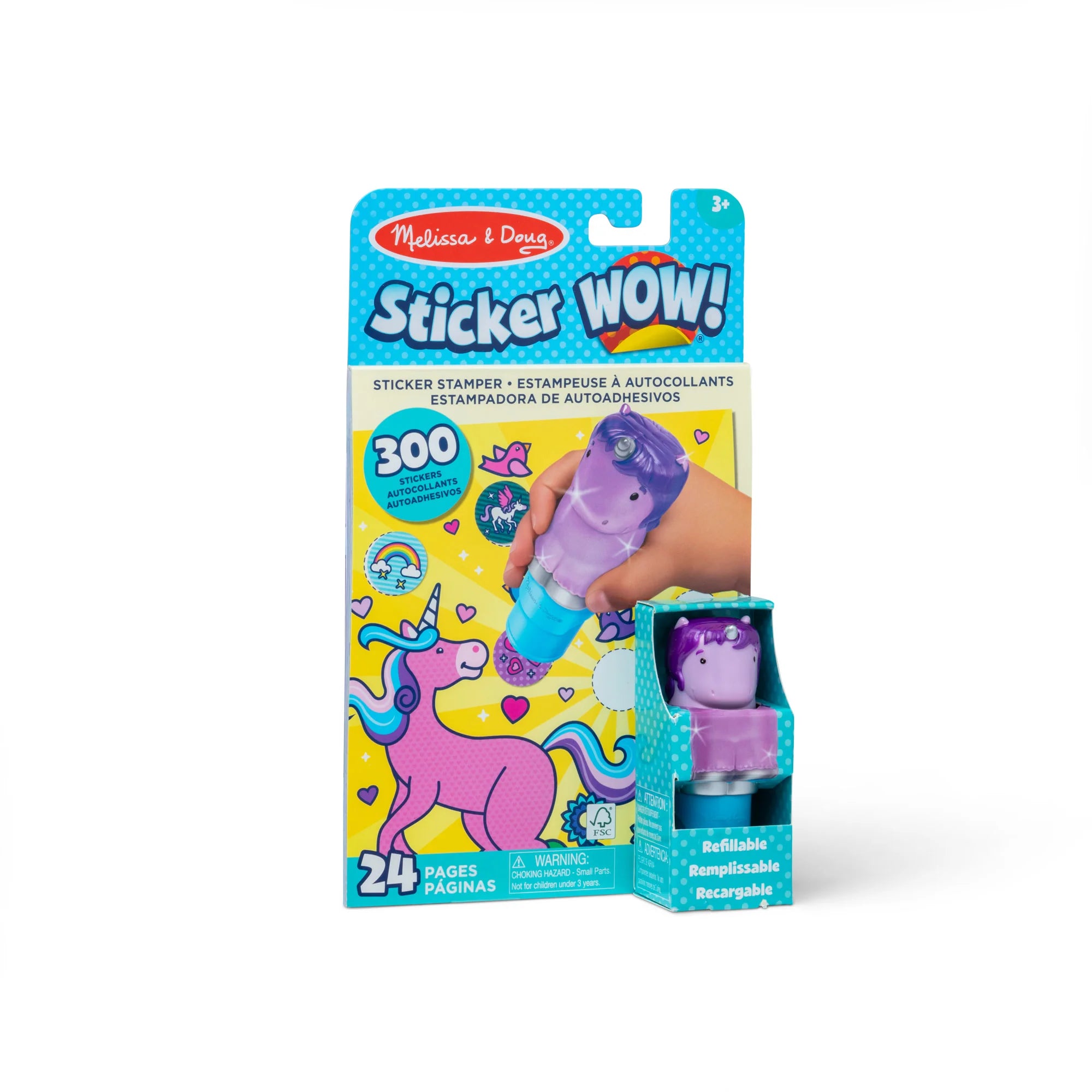 Tomfoolery Toys | Purple Unicorn Sticker WOW! Activity Pad