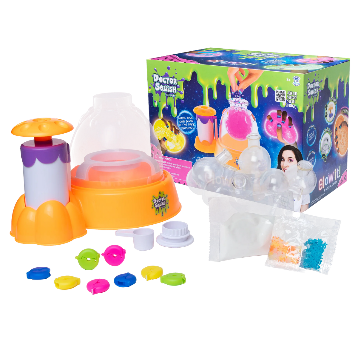 Dr Squish Squishy Maker Station, Glow It Edition Cover