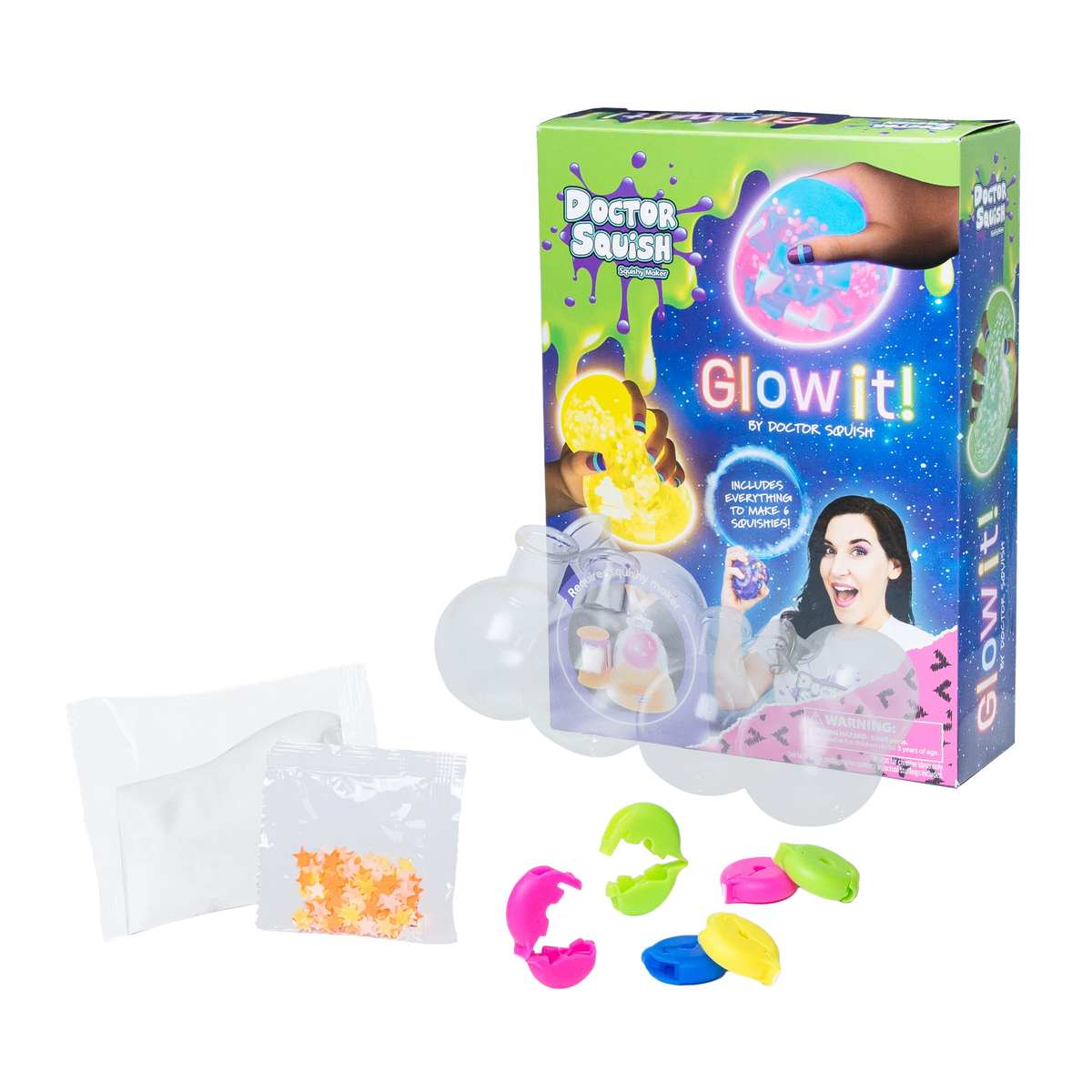 Dr Squish Squishy Pack Refill, Glow-It Edition Cover