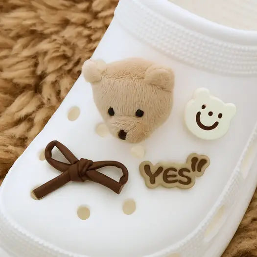 Tomfoolery Toys | Teddy Bear Shoe Charm Set