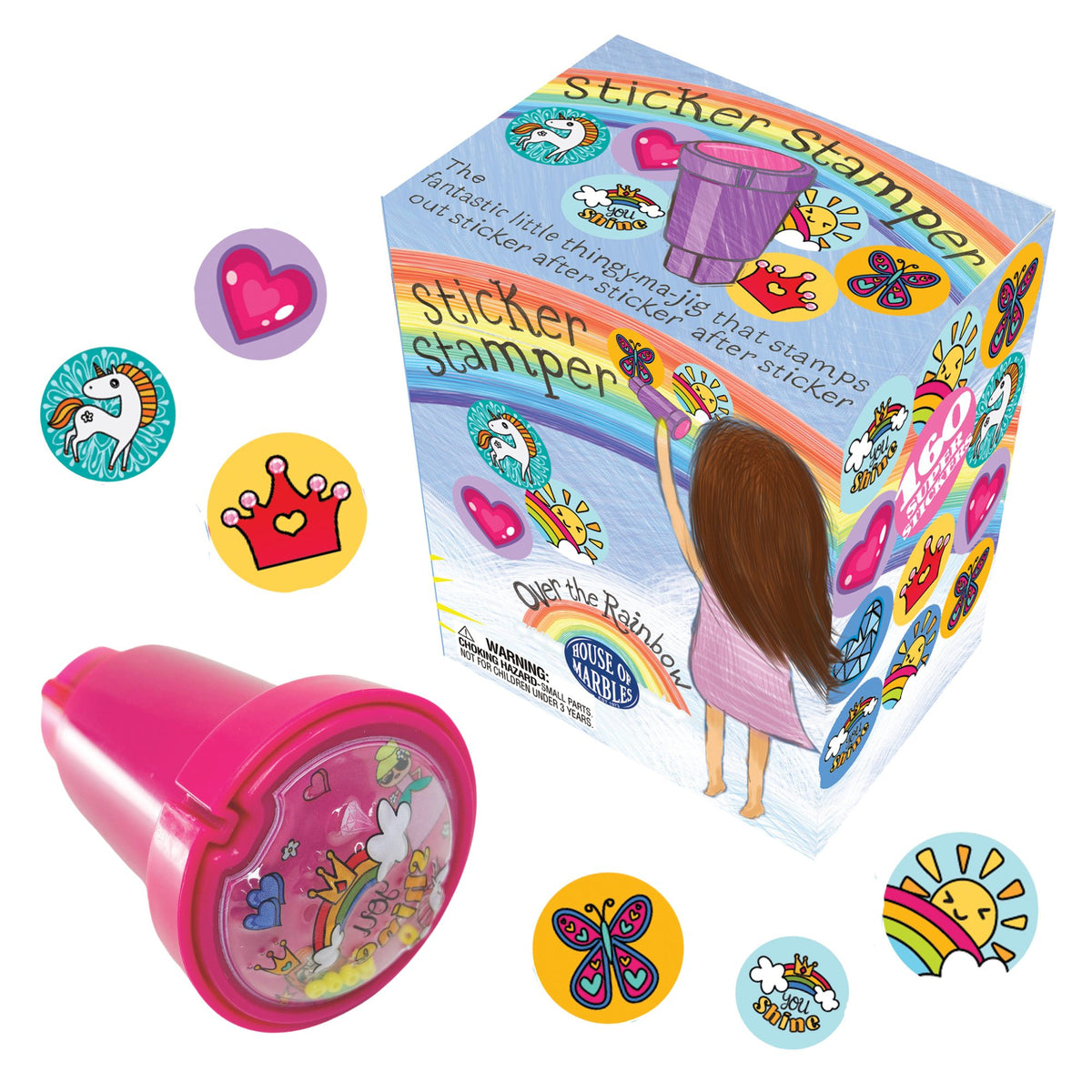 Rainbow Sticker Stamper Cover