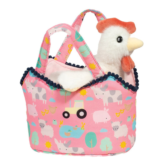 Tomfoolery Toys | Farm Friends Sassy Sak w/White Hen