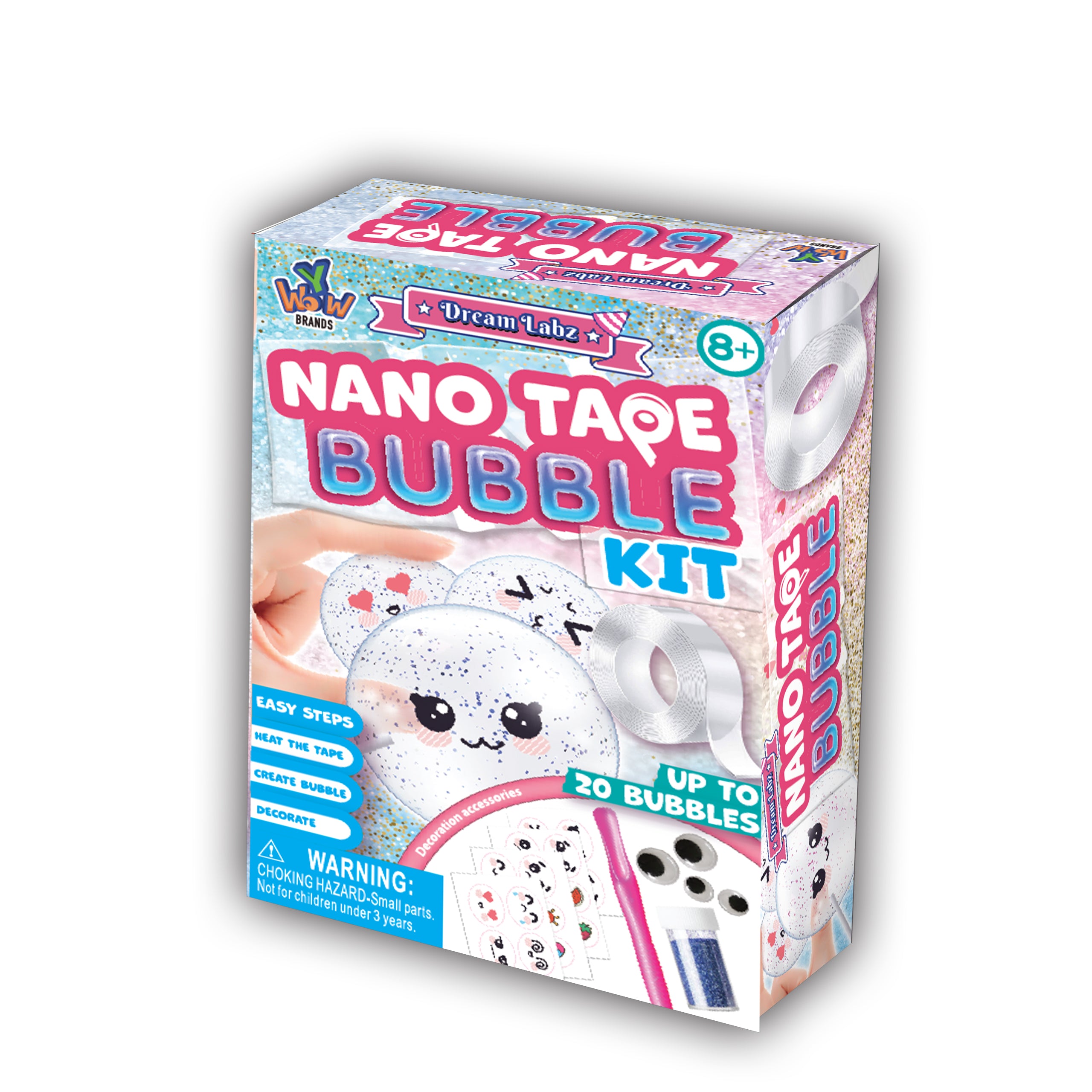 Tomfoolery Toys | Nano Tape Bubble Kit