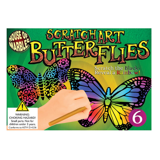 Tomfoolery Toys | Scratch Art Butterflies