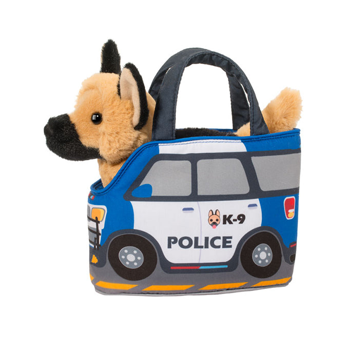 Police Car Pet Sak w/ German Shepherd Cover