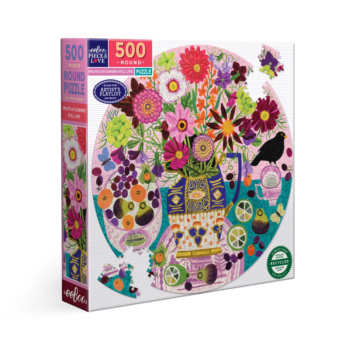 Fruits & Flowers Still Life 500pc Puzzle Cover