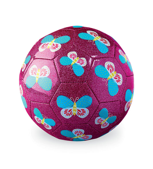 Tomfoolery Toys | Size 3 Glitter Butterfly Soccer Ball