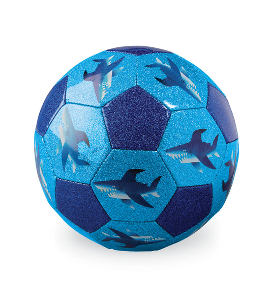 Tomfoolery Toys | Size 3 Glitter Shark City Soccer Ball