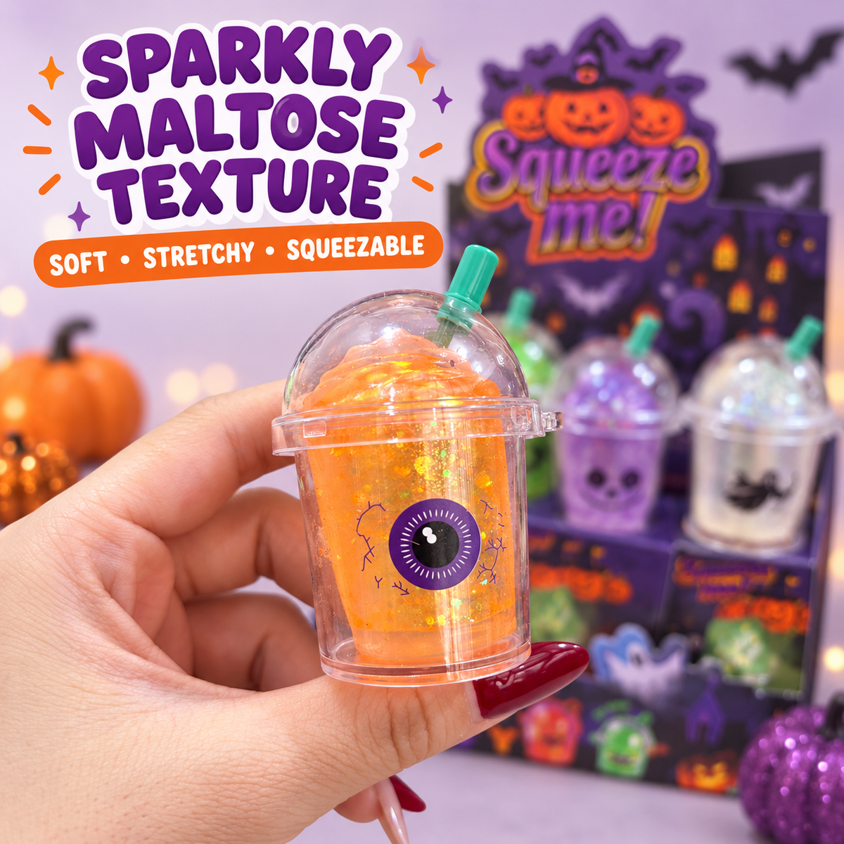 Halloween Milk Tea Cup Squishy Cover