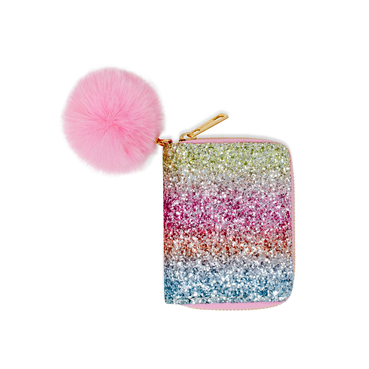 Glitter Rainbow Wallet Cover