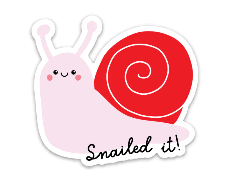 Snailed It Vinyl Sticker Cover