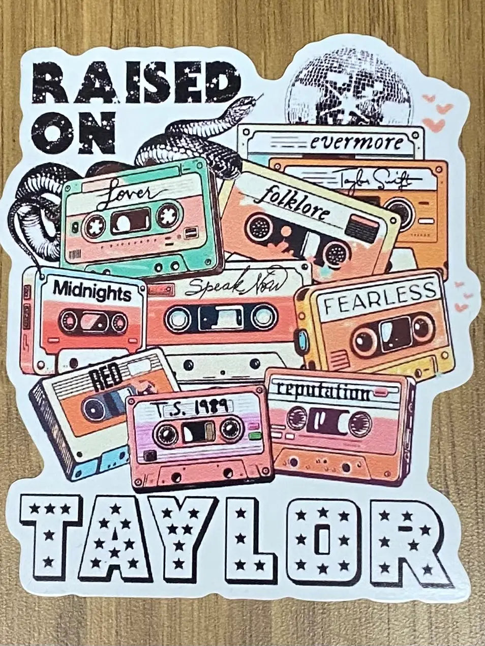 Raised On Taylor Sticker Cover