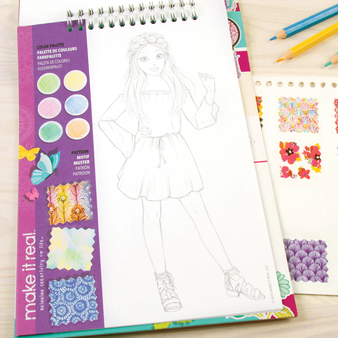 Fashion Design Sketchbook: Blooming Creativity Preview #2