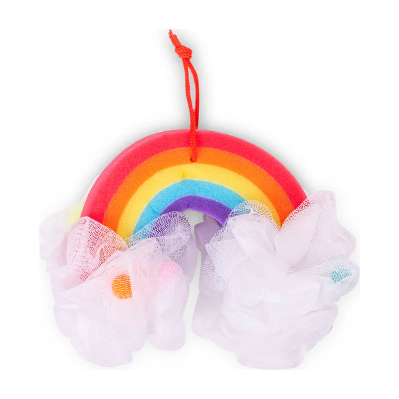 Rainbow Bath Pouf & Sponge Cover