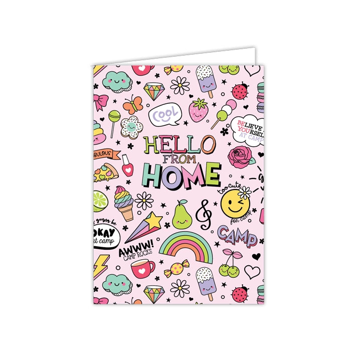 Tomfoolery Toys | Pink Hello from Home Card