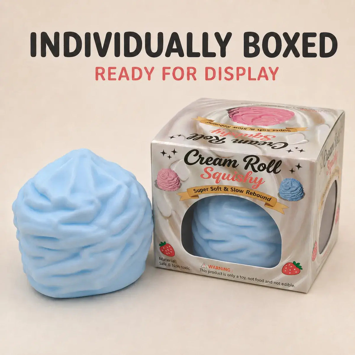 Pastel Cream Swirl Squishy Cover