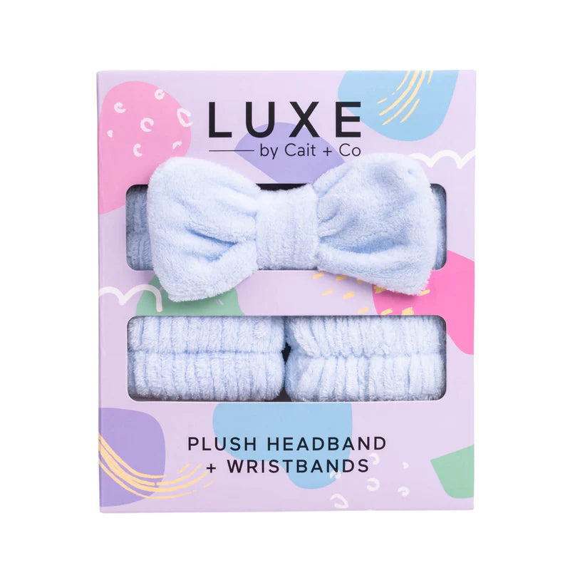 Blue Luxe Headband & Wristbands Cover