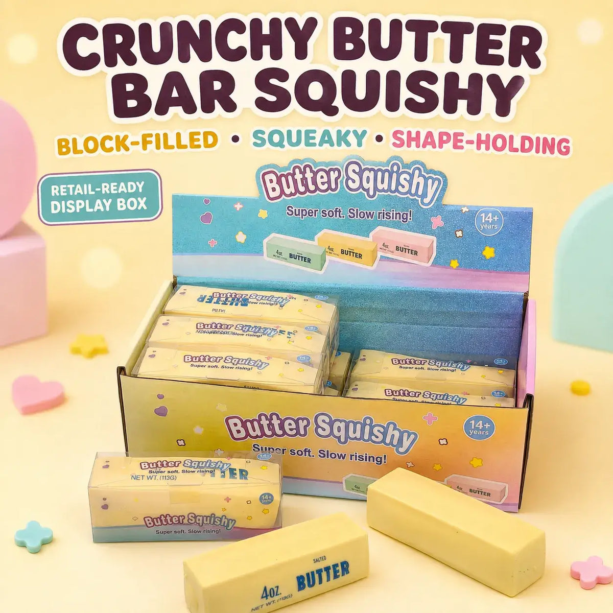 Crunchy Butter Bar Block Squishy Cover