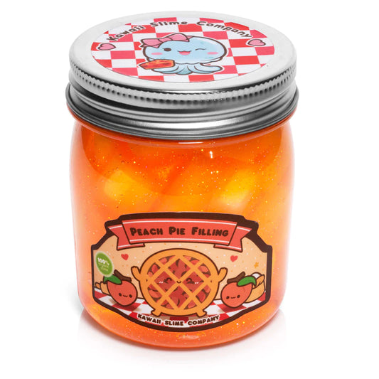 Tomfoolery Toys | Peach Pie Filling Jelly Cube Slime