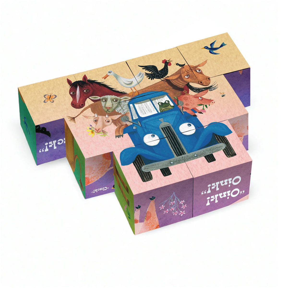 Little Blue Truck Puzzle Block Cover