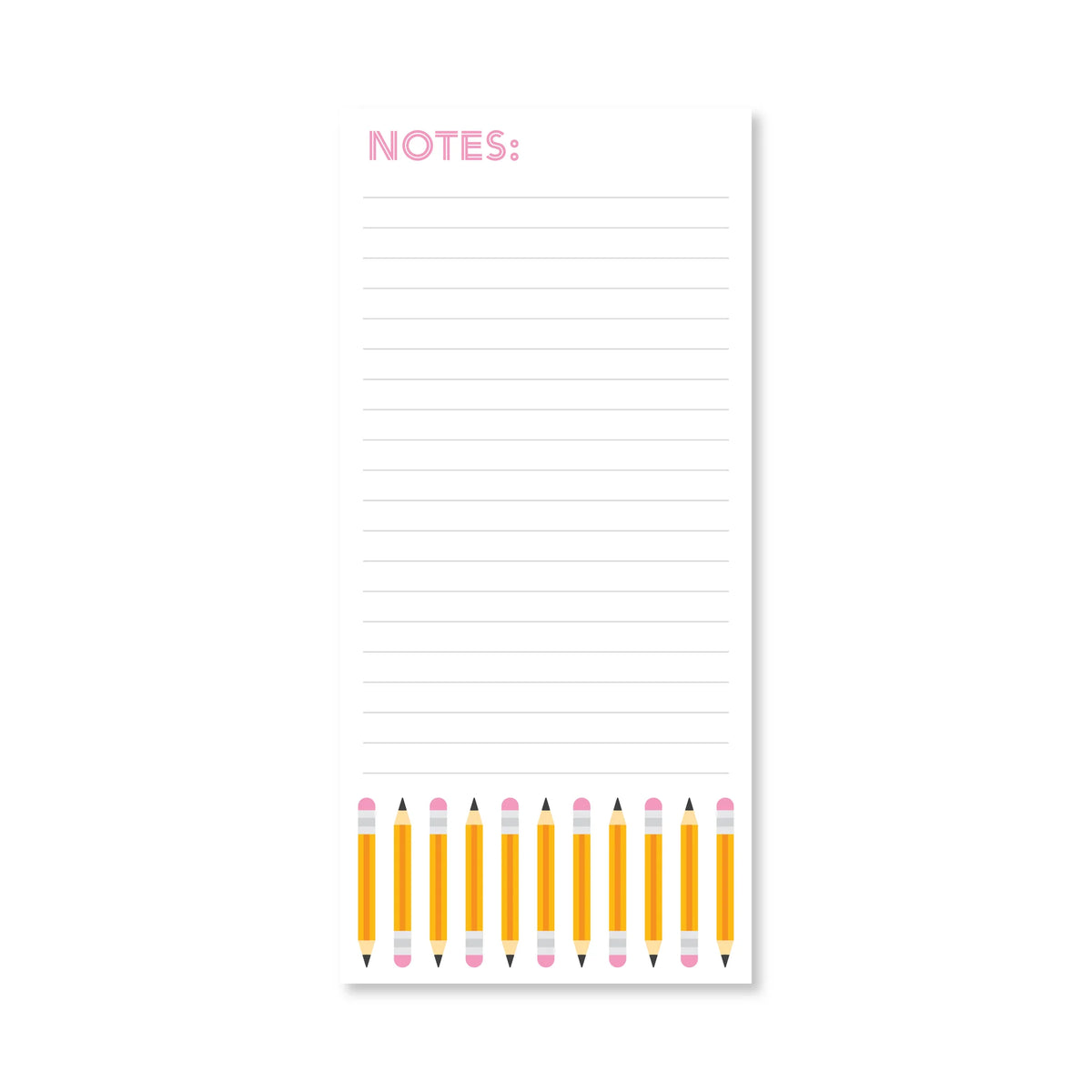 Pencil Notes List Pad Cover