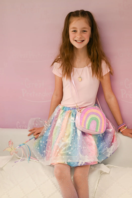 Tomfoolery Toys | Enchanted Unicorn Skirt & Wand Set, Sz. 4-6