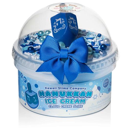 Tomfoolery Toys | Hanukkah Ice Cream Cloud Creme Slime