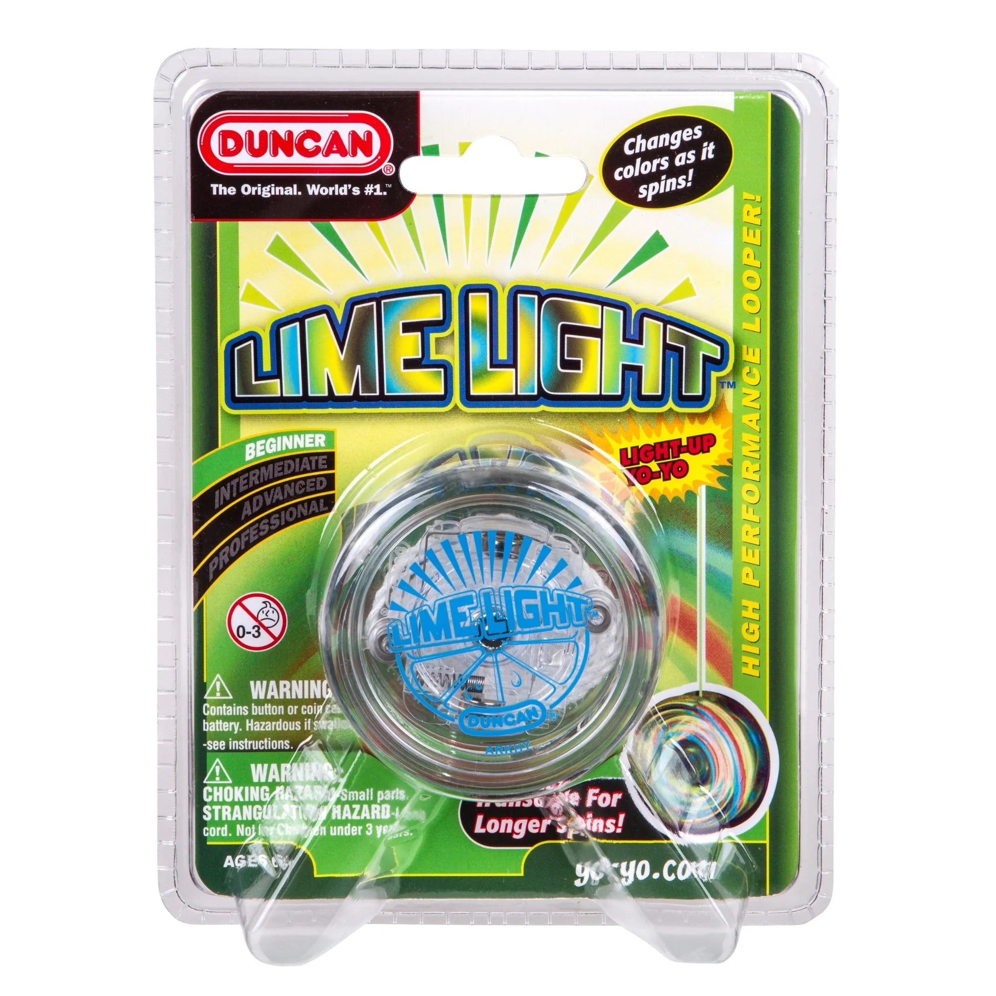 Tomfoolery Toys | Duncan Lime-Light Light Up Yo-Yo Assrt.