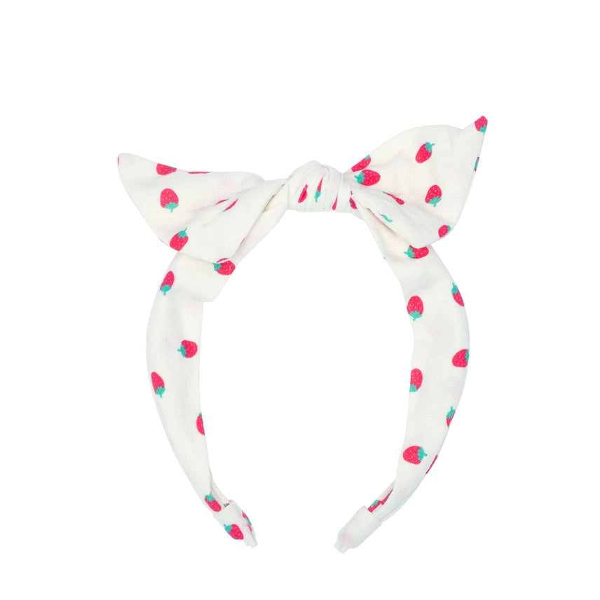 Strawberry Tie Headband Cover