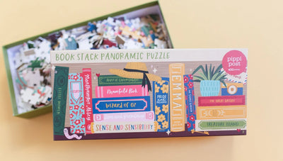 Classics Bookshelf Panoramic Puzzle Preview #1