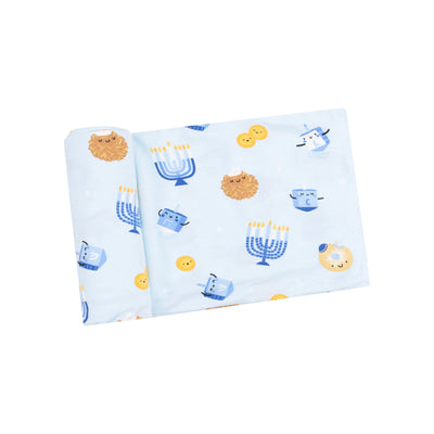 Hanukkah Swaddle Blanket Preview #1