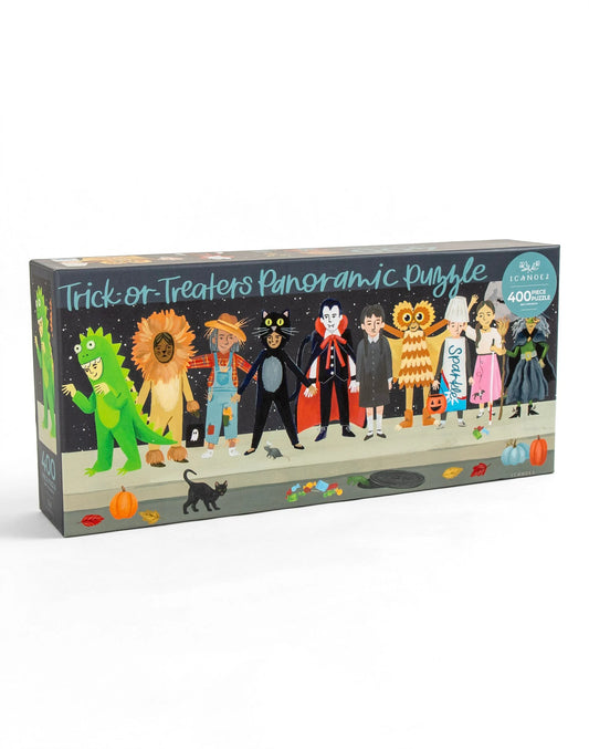 Tomfoolery Toys | Trick-Or-Treaters 400pc Panoramic Puzzle