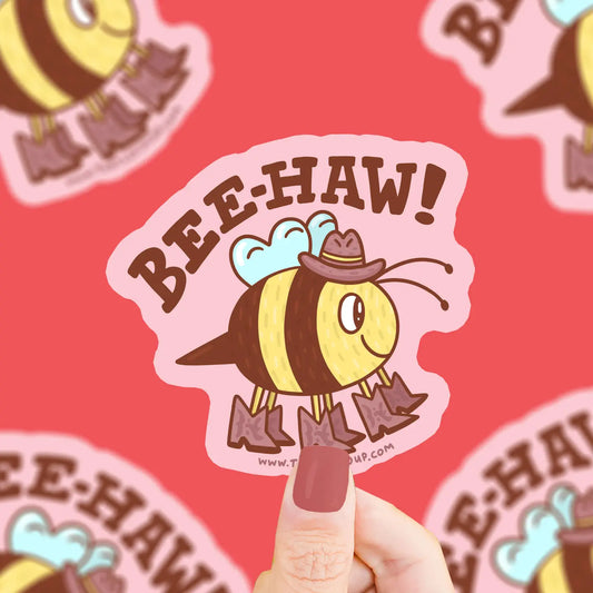 Tomfoolery Toys | Bee Haw Rodeo Bee Sticker