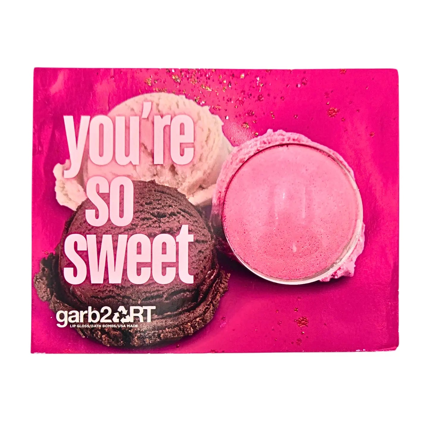 Tomfoolery Toys | You're So Sweet Bath Bomb Card/Gift Tag