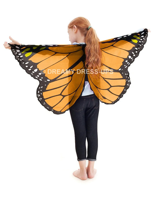 Tomfoolery Toys | Orange Monarch Wings w/Glitter