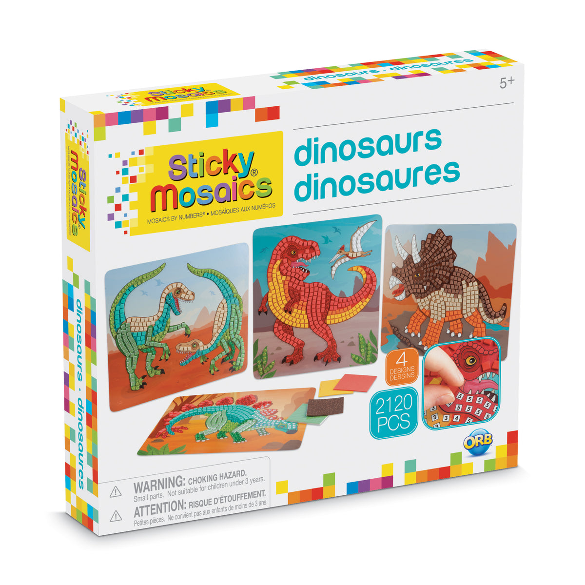 Sticky Mosaics Dinosaurs Cover