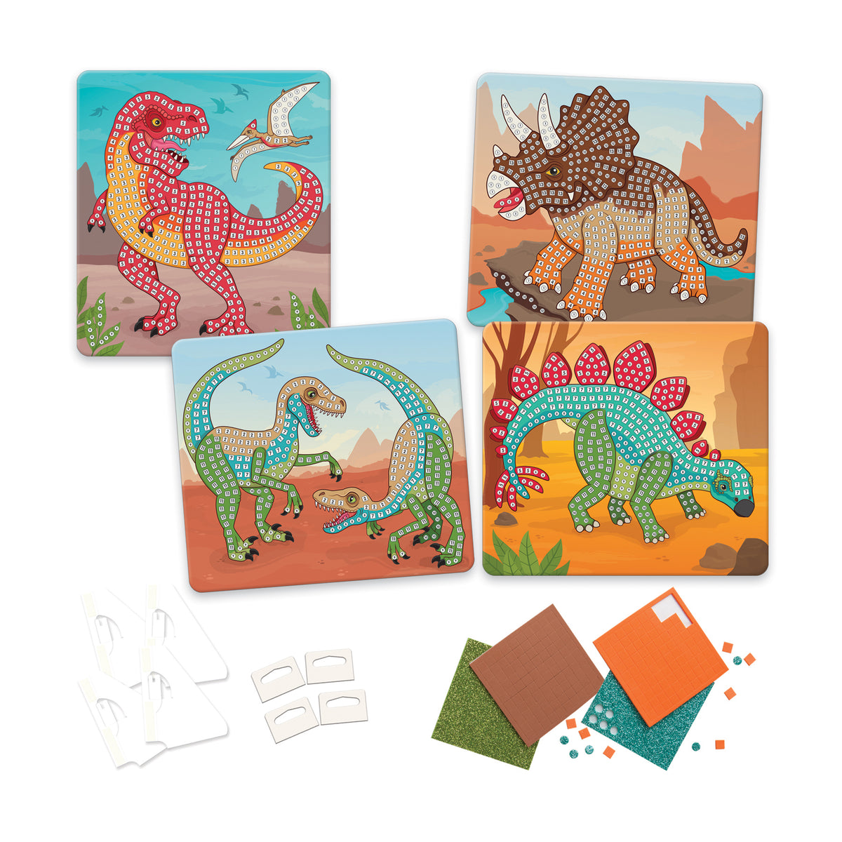 Sticky Mosaics Dinosaurs Cover