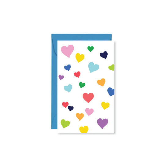 Tomfoolery Toys | Confetti Hearts Mini Card