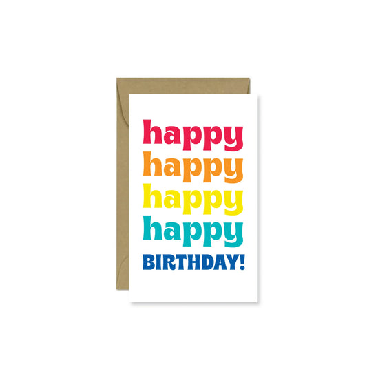 Tomfoolery Toys | Happy Birthday Mini Card