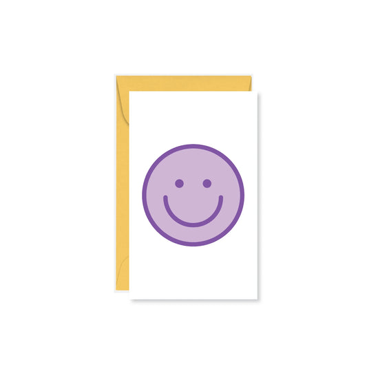 Tomfoolery Toys | Purple Smiley Mini Card